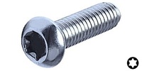 M 6-1.0 x 8  Button Torx Head Cap Screw, Class 10.9 Zinc.  ISO 7380-T