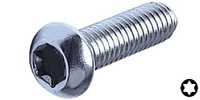 M 8-1.25 x 8  Button Torx Head Cap Screw, Class 10.9 Zinc.  ISO 7380-T