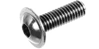 M 6-1.0 x 8  Button Socket Head Cap Screw with Flange, Class 10.9 Zartan.  DIN 2671 / ISO 7380
