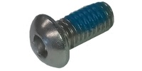 M 3-0.5 x 5  Button Socket Head Cap Screw, Stainless  A2 70 with Patch.  ISO 7380-1