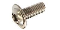 M 3-0.5 x 5  Torx Button Head Cap Screw with Flange, A2-70 Stainless Steel. ISO 7380-T