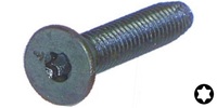# 6, 19 x 3/4  Torx Flat Head Thread Forming Screw Steel, Zinc 48-2