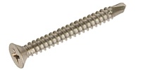 #12 x 2  Tamperproof Torx Flat Self Drilling Screw Stainless Steel