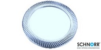 M 3  Schnorr Ribbed Lock Washer, Steel Zinc Phosphate