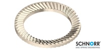 M 3  Schnorr Ribbed Lock Washer, A2 Stainless Steel (18-8)