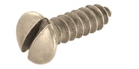 M 2.9 X 13  Slotted Oval Head Self Tapping Screw A2 Stainless Steel DIN 7973-C