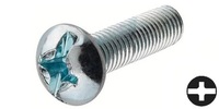 M 3-0.5 x 8  Combo Pan Machine Screw, Class 4.8 Zinc.  DIN 7985