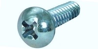 1/4-20 x 1/2&quot;  Phil Round Machine Screw, Zinc