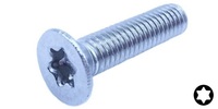 M 6-1.0 x 8  Torx Flat Head Cap Screw, Class 10.9 Zinc.  ISO 14581