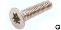 M 4-.7 x 5  Torx Flat Head Cap Screw, A2-70 Stainless Steel.  ISO 14581