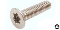 M 5-.8 x 6  Torx Flat Head Cap Screw, A2-70 Stainless Steel.  ISO 14581