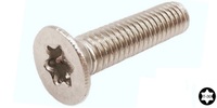 M 6-1.0 x 8  Torx Flat Head Cap Screw, A2-70 Stainless Steel.  ISO 14581