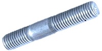 M 8-1.25 x 30  Double End Stud, Class 8.8 Zinc.  DIN 835