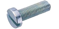 M 6-1.0 x 12  Slotted Cheese Machine Screw, Steel Zinc. DIN 84 / ISO 1207