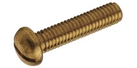 # 8-32 x 3/4&quot;  Slot Round Machine Screw, Brass