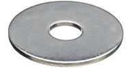 M 5 x 15  Fender Washer, Steel Nickel.    Din 9021B / ISO 7093