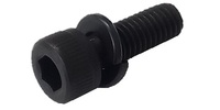 M 6-1.0 x 18  Socket Head Cap Screw, Class 10.9 Plain Sems Screw with Split Lock Washer.