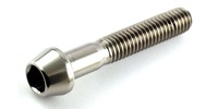 M 8-1.25 x 40  Tapered Socket Head Cap Screw, Titanium.  DIN 912 / ISO 4762 / JIS B 1176