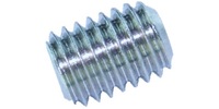 M 8-1.25 x 10  Socket Set Screw, Flat Point, Alloy 45H Zinc.  DIN 913 / ISO 4026