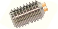 M 3-0.5 x 6  Brass Tip Socket Set Screw Stainless Steel A2 70