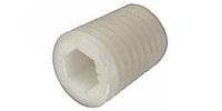 5/8-11 x 3/4  Socket Set Grub Screw, Flat Point, Nylon.