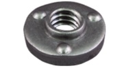 M 5-0.8 Round Weld Nut, Steel Plain.