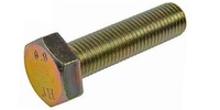 M14-2.0 x 50  Hex Cap Screw, Class 8.8 Zinc Yellow.  DIN 933