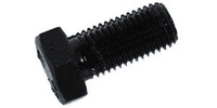 M 6-1.0 x 16  Hex Cap Screw, Class 8.8 Black Zinc.  DIN 933 / ISO 4017