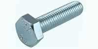 M 6-1.0 x 25  Hex Cap Screw, Class 10.9 Zinc.  DIN 933 / ISO 4017