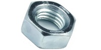 1/4-20  Hex Nut, Steel Grade 5 Zinc.
