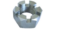 M10-1.25 Hex Castle Nut, Class 8 Zinc Plated.