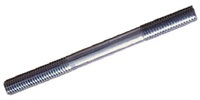 M10-1.25 x 140  Double End Stud, Equal Thread Length, Class 6.8 Steel Zinc.