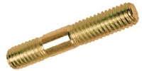 M10-1.25 x 48  Double End Stud, Class 8.8 Zinc Yellow.