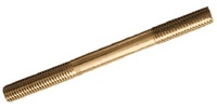M10-1.25 x 30  Double End Stud, Class 8.8 Steel Zinc Yellow