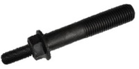 M 8 x 45  Flange Bolt, Steel Class 9.8 Black Zinc (with M6 x 17  stud)