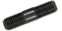 M 8-1.25 x 71  Double End Stud, Equal Thread Length, Steel Class 8.8 Plain.