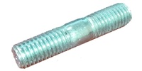 M 8-1.25 x 38  Double End Stud, Equal Thread Length, Steel Zinc Plated.  (VW Volkswagen Style)