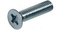 M 5-0.8 x 10  Philips Flat Machine Screw, Class 4.8 Zinc.