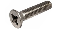 M 5-0.8 x 10  Philips Flat Machine Screw, Stainless Steel A2 70.