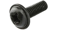 M 3-0.5 x 10  Philips Pan Washer Head Machine Screw, Class 4.8 Black Zinc.