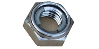 M12-1.25  Hex Jam Lock Nut, Spring Stop, Class 6 Steel Zinc DIN 980M.