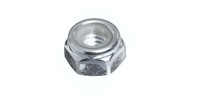 #10-32  Nylon Insert Lock Nut (NTM), Steel/Zinc.