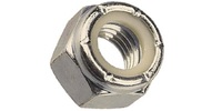 1/4-20  Nylon Insert Lock Nut (NE), Stainless Steel (18-8).