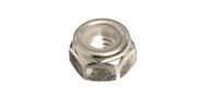 #10-32  Nylon Insert Lock Nut, Thin Pattern (NTM), Stainless Steel (18-8).