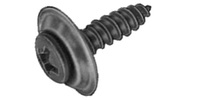 # 8 x 5/8  Phil Oval Hex Trim Screw with Finishing Washer Steel, Black Phosphate (#6 Head)
