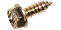 M 6 x 16&quot;  Hex Washer Head License Plate Screw Steel/Zinc Yellow