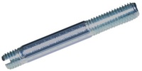 M 6-1.0 x 89  Double End Stud, Slotted, Class 8.8 Zinc