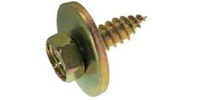 M 4.8-1.61 x 14  Hex Head Sems Screw, Steel Zinc Yellow.  SEMS