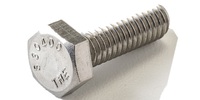 1/4-20 x 1/2&quot;  Hex Cap Screw, Stainless Steel (18-8).