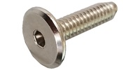 1/4-20 x 1  Flat Wafer head Joint Connector Bolt Steel/Nickel